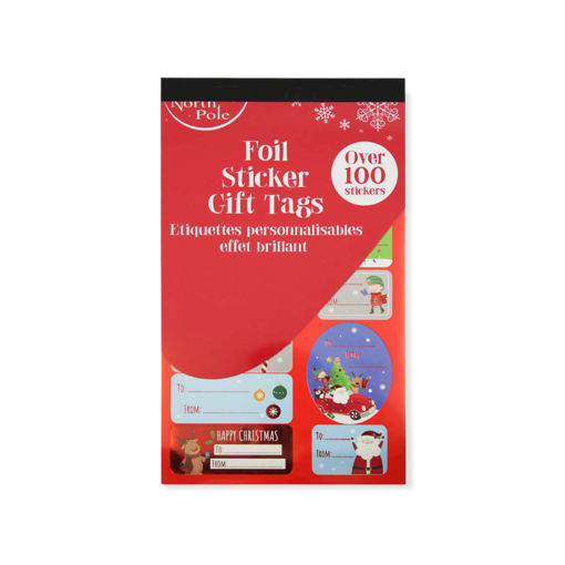 Picture of FOIL STICKER GIFT TAGS 100 PACK